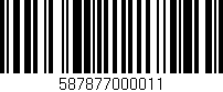 Código de barras (EAN, GTIN, SKU, ISBN): '587877000011'