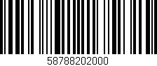 Código de barras (EAN, GTIN, SKU, ISBN): '58788202000'