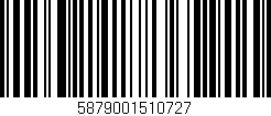 Código de barras (EAN, GTIN, SKU, ISBN): '5879001510727'