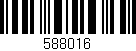 Código de barras (EAN, GTIN, SKU, ISBN): '588016'
