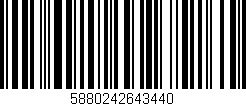 Código de barras (EAN, GTIN, SKU, ISBN): '5880242643440'