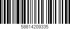 Código de barras (EAN, GTIN, SKU, ISBN): '58814209335'