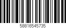 Código de barras (EAN, GTIN, SKU, ISBN): '58816545735'