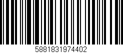 Código de barras (EAN, GTIN, SKU, ISBN): '5881831974402'