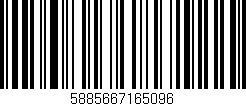 Código de barras (EAN, GTIN, SKU, ISBN): '5885667165096'