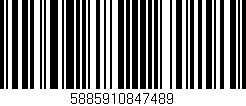 Código de barras (EAN, GTIN, SKU, ISBN): '5885910847489'