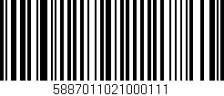 Código de barras (EAN, GTIN, SKU, ISBN): '5887011021000111'