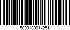 Código de barras (EAN, GTIN, SKU, ISBN): '5890189914251'