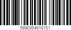 Código de barras (EAN, GTIN, SKU, ISBN): '5890354618151'