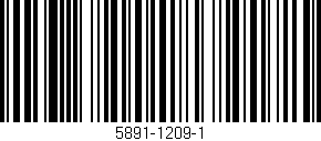 Código de barras (EAN, GTIN, SKU, ISBN): '5891-1209-1'