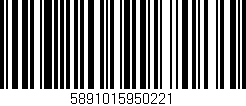 Código de barras (EAN, GTIN, SKU, ISBN): '5891015950221'