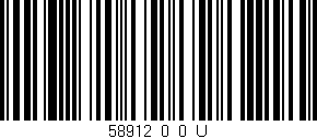 Código de barras (EAN, GTIN, SKU, ISBN): '58912_0_0_U'