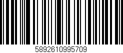Código de barras (EAN, GTIN, SKU, ISBN): '5892610995709'