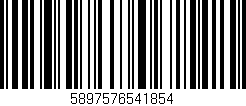 Código de barras (EAN, GTIN, SKU, ISBN): '5897576541854'