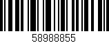 Código de barras (EAN, GTIN, SKU, ISBN): '58988855'