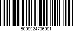 Código de barras (EAN, GTIN, SKU, ISBN): '5899924706991'