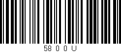Código de barras (EAN, GTIN, SKU, ISBN): '58_0_0_U'