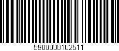 Código de barras (EAN, GTIN, SKU, ISBN): '5900000102511'