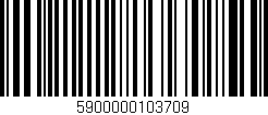 Código de barras (EAN, GTIN, SKU, ISBN): '5900000103709'
