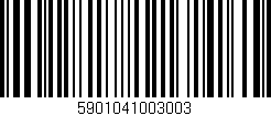 Código de barras (EAN, GTIN, SKU, ISBN): '5901041003003'