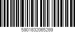 Código de barras (EAN, GTIN, SKU, ISBN): '5901832065289'