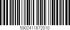 Código de barras (EAN, GTIN, SKU, ISBN): '5902411672010'