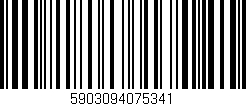 Código de barras (EAN, GTIN, SKU, ISBN): '5903094075341'