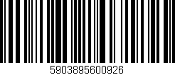 Código de barras (EAN, GTIN, SKU, ISBN): '5903895600926'