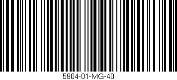 Código de barras (EAN, GTIN, SKU, ISBN): '5904-01-MG-40'