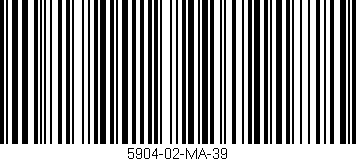 Código de barras (EAN, GTIN, SKU, ISBN): '5904-02-MA-39'