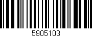 Código de barras (EAN, GTIN, SKU, ISBN): '5905103'