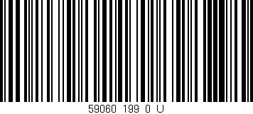 Código de barras (EAN, GTIN, SKU, ISBN): '59060_199_0_U'