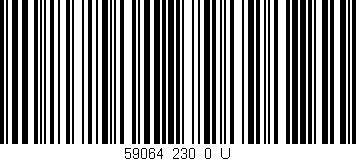 Código de barras (EAN, GTIN, SKU, ISBN): '59064_230_0_U'