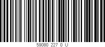 Código de barras (EAN, GTIN, SKU, ISBN): '59080_227_0_U'