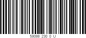 Código de barras (EAN, GTIN, SKU, ISBN): '59088_230_0_U'