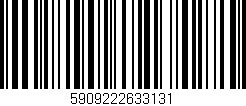 Código de barras (EAN, GTIN, SKU, ISBN): '5909222633131'