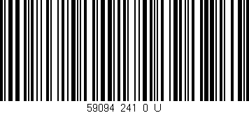 Código de barras (EAN, GTIN, SKU, ISBN): '59094_241_0_U'