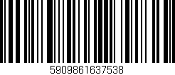 Código de barras (EAN, GTIN, SKU, ISBN): '5909861637538'