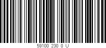 Código de barras (EAN, GTIN, SKU, ISBN): '59100_230_0_U'