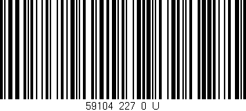 Código de barras (EAN, GTIN, SKU, ISBN): '59104_227_0_U'
