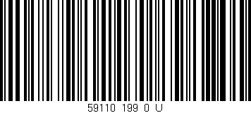 Código de barras (EAN, GTIN, SKU, ISBN): '59110_199_0_U'