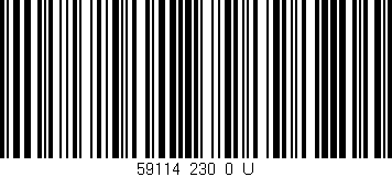 Código de barras (EAN, GTIN, SKU, ISBN): '59114_230_0_U'