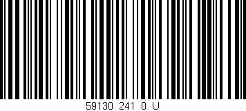Código de barras (EAN, GTIN, SKU, ISBN): '59130_241_0_U'