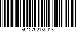 Código de barras (EAN, GTIN, SKU, ISBN): '5913792159915'