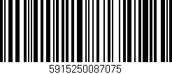 Código de barras (EAN, GTIN, SKU, ISBN): '5915250087075'