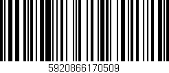 Código de barras (EAN, GTIN, SKU, ISBN): '5920866170509'