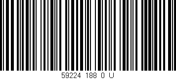 Código de barras (EAN, GTIN, SKU, ISBN): '59224_188_0_U'