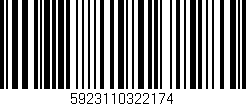 Código de barras (EAN, GTIN, SKU, ISBN): '5923110322174'