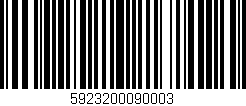 Código de barras (EAN, GTIN, SKU, ISBN): '5923200090003'