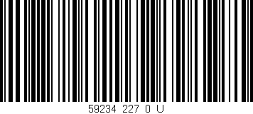Código de barras (EAN, GTIN, SKU, ISBN): '59234_227_0_U'